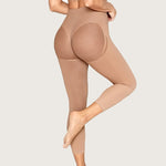 Pantalones moldeadores de malla transpirables de cintura alta invisibles para mujer